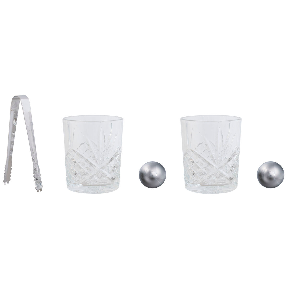 Whisky Set Home ESPRIT Natural Bamboo Crystal-3
