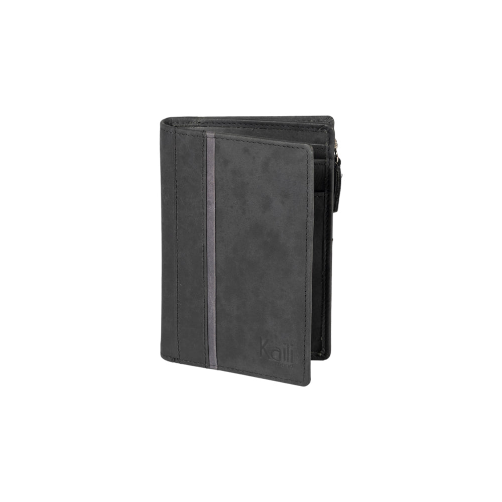 K12234AF | Portafogli Donna in Vera Pelle pieno fiore, Naked. Colore Nero. Protezione RFID. Dimensioni da chiuso: cm 9,5 x 14 x 3. Confezione: Scatola regalo fondo/coperchio-0