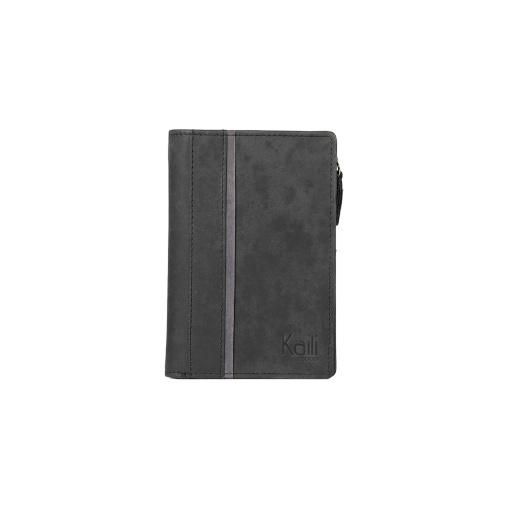 K12234AF | Portafogli Donna in Vera Pelle pieno fiore, Naked. Colore Nero. Protezione RFID. Dimensioni da chiuso: cm 9,5 x 14 x 3. Confezione: Scatola regalo fondo/coperchio-2