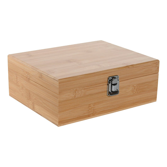 Whisky Set Home ESPRIT Natural Bamboo Crystal-1