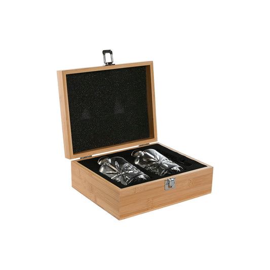 Whisky Set Home ESPRIT Natural Bamboo Crystal-0