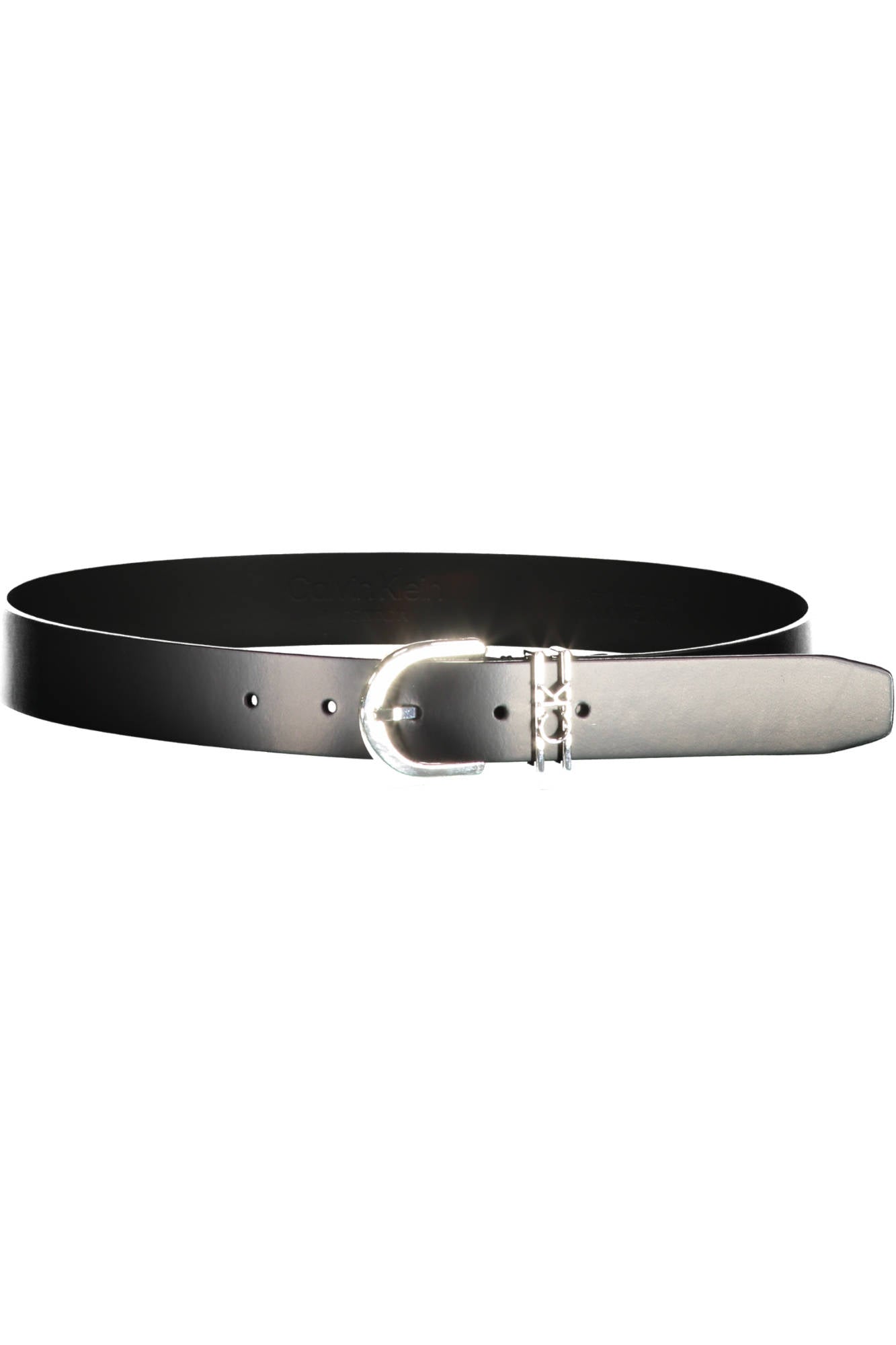 CALVIN KLEIN WOMEN'S LEATHER BELT BLACK-1